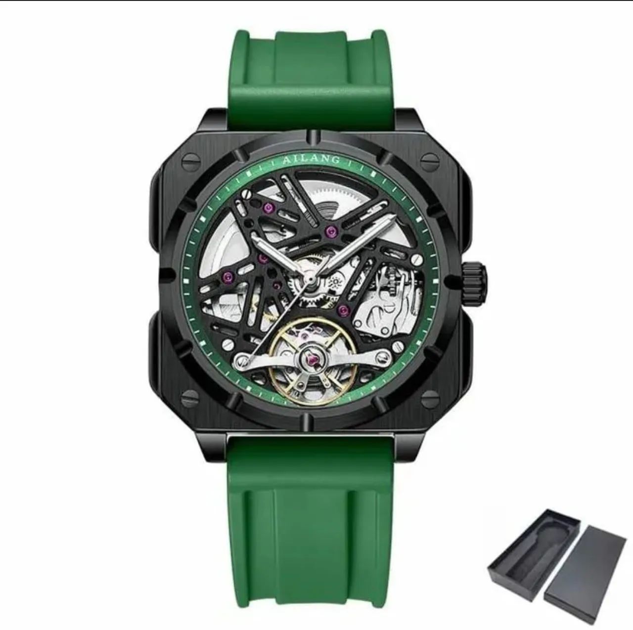 Relógio Masculino Esqueleto automático - Design Moderno