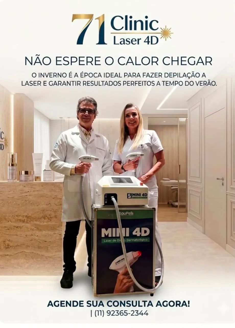 Depilação a laser 4D definitiva 