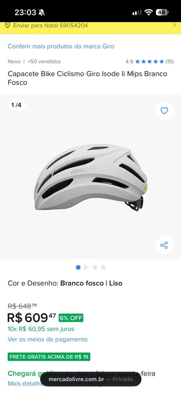 Capacete Giro Isode Mips II na caixa - Foto 4