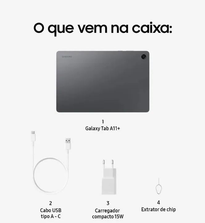 Tablet Samsung 11? 128g 5G 6gb 128gb Cinza - Foto 4