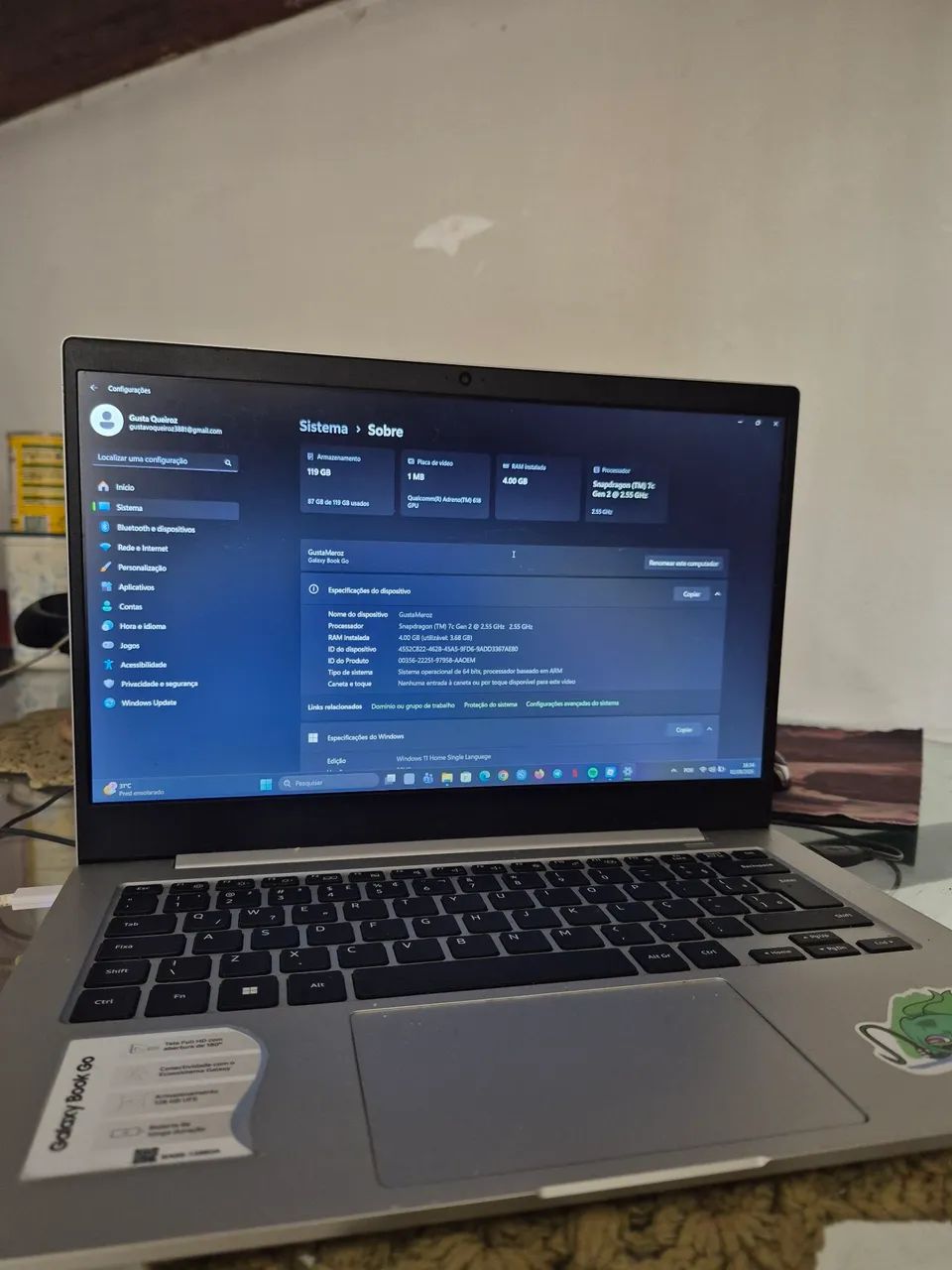 Notebook Samsung Book Go 