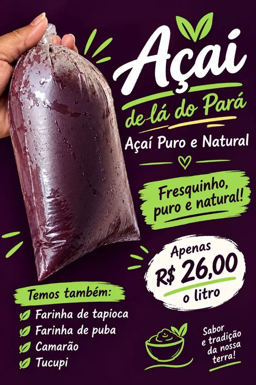 Açaí puro do Pará  - Foto 2