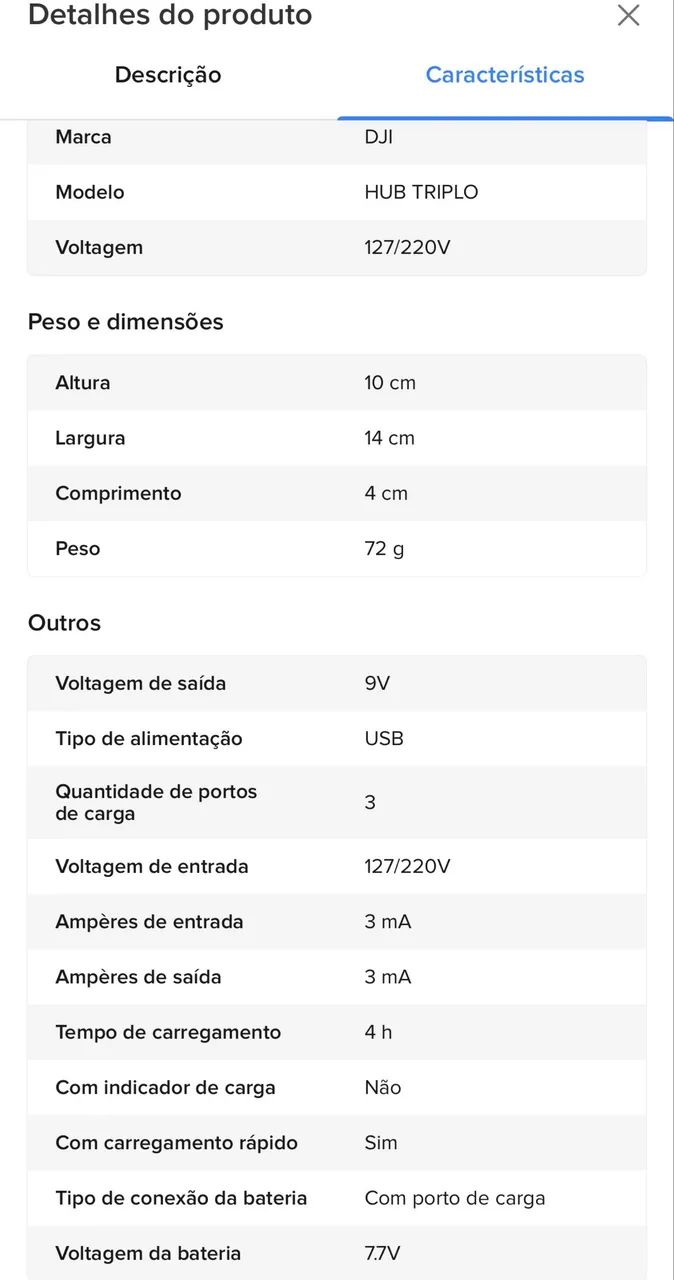Carregador De Bateria Drone DJI Mini 2 / Mini 2 SE Hub Triplo - Foto 2
