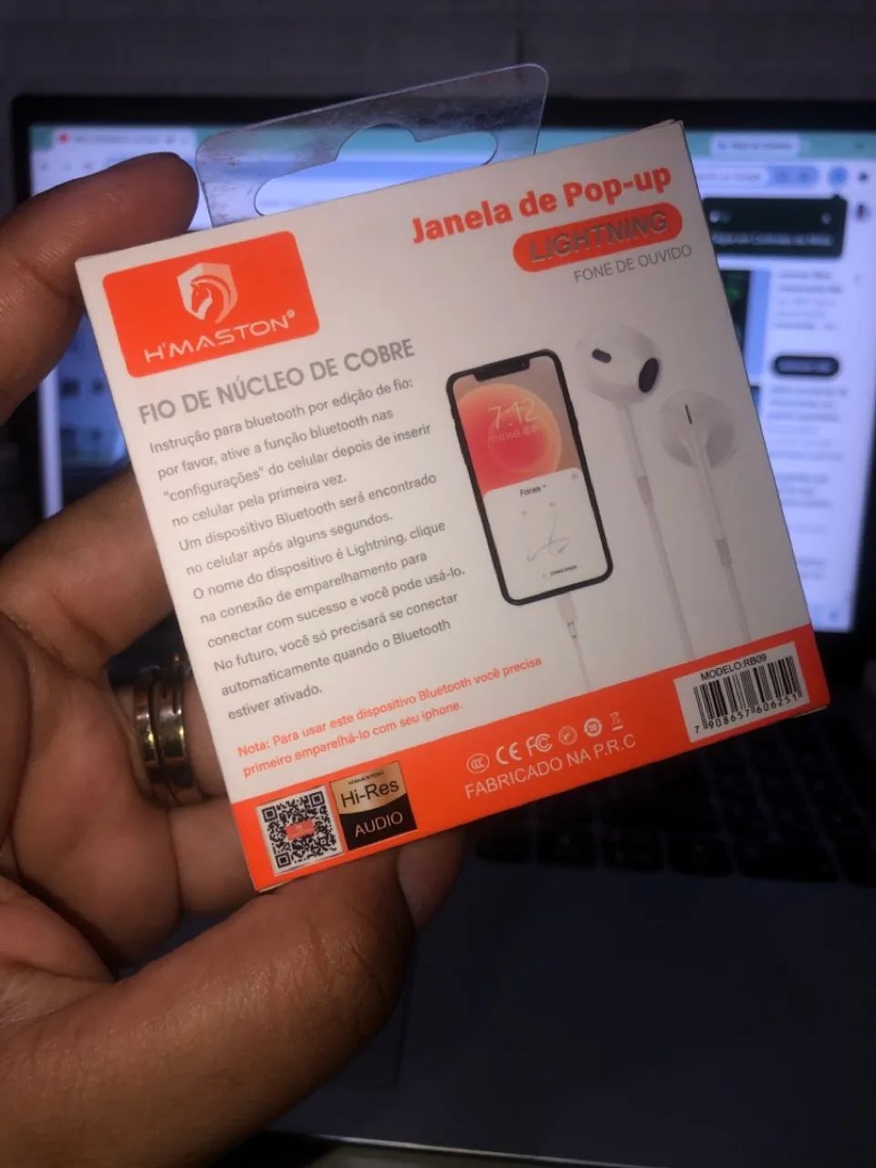 Fone com fio para iPhone Lightning  - Foto 2