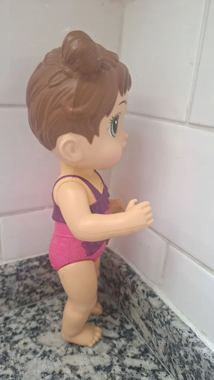 Boneca Baby Alive banho - Foto 4