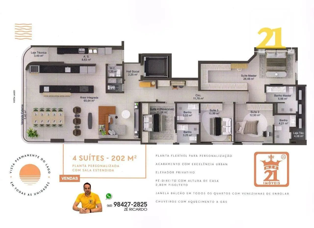Apartamento Horizonte 4 suítes - Foto 2