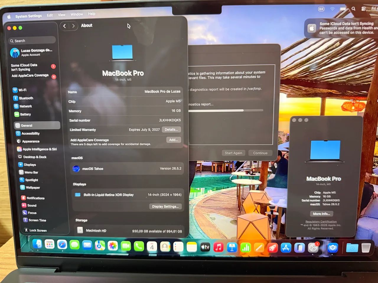 Macbook pro M5 14.2 cinza escuro - Foto 2