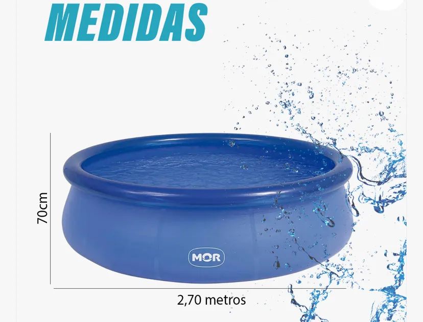 Piscina 3400 litros mor  - Foto 2