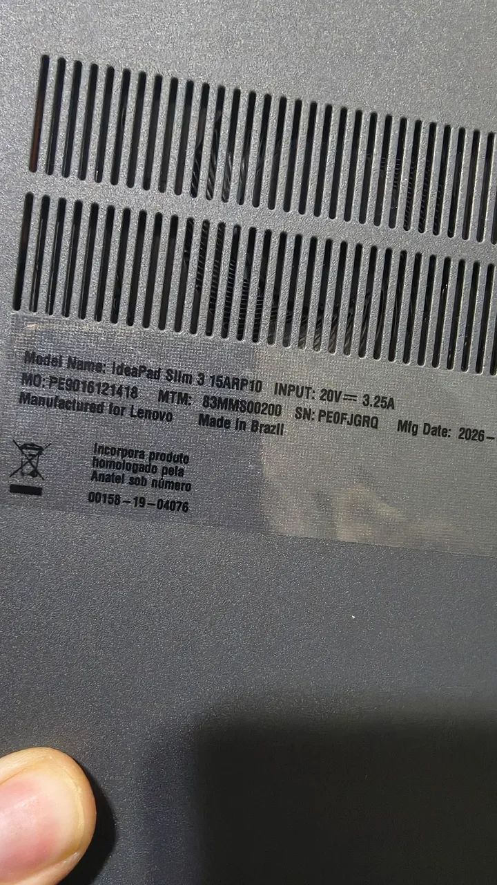 Notebook Lenovo ideapad 15ARP10 8gb ram, 256gb SSD 2gb video - Foto 2