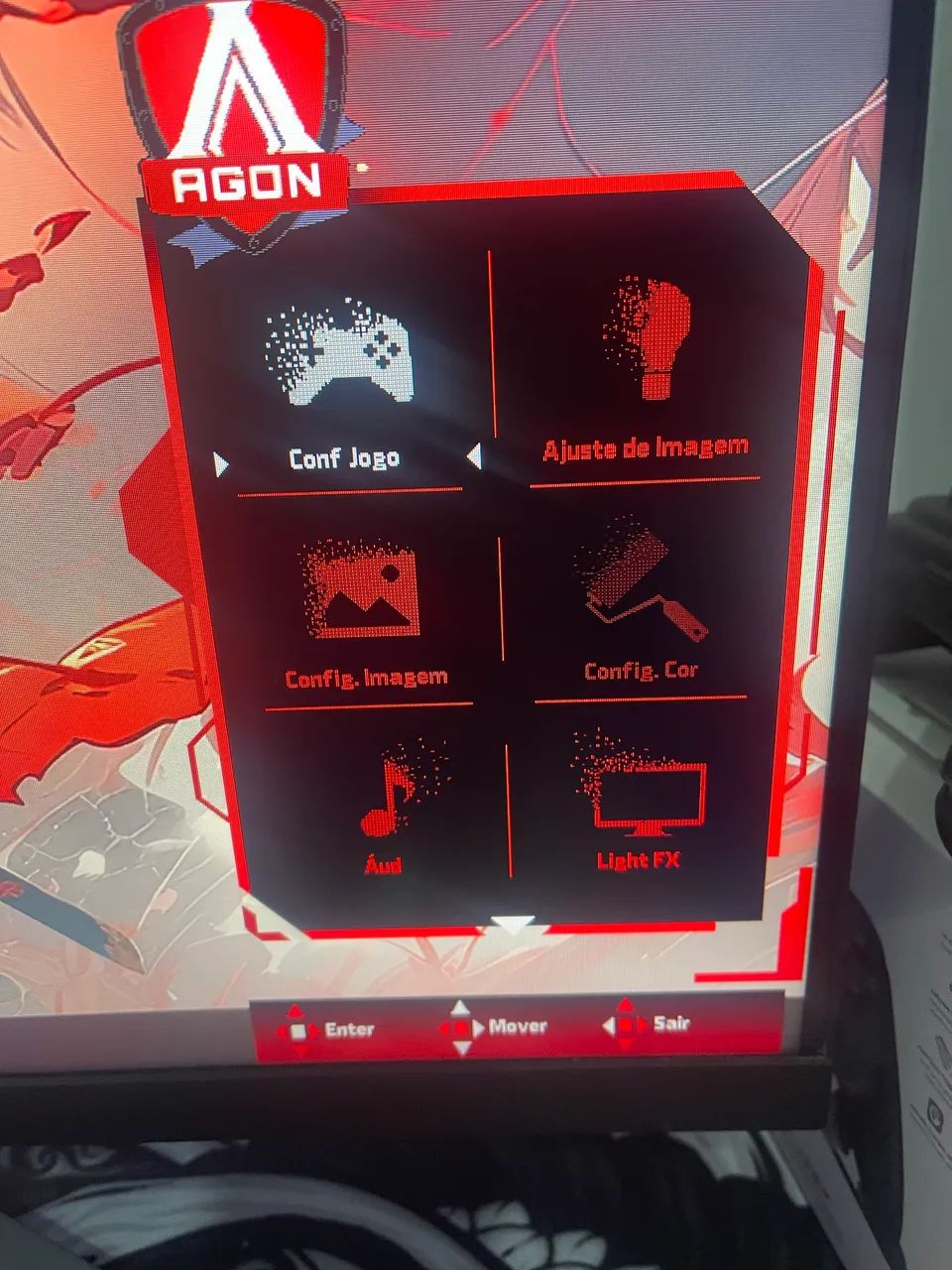 Monitor AGON AOC CURVO RGB 32 polegadas 1ms 165mhz  - Foto 5