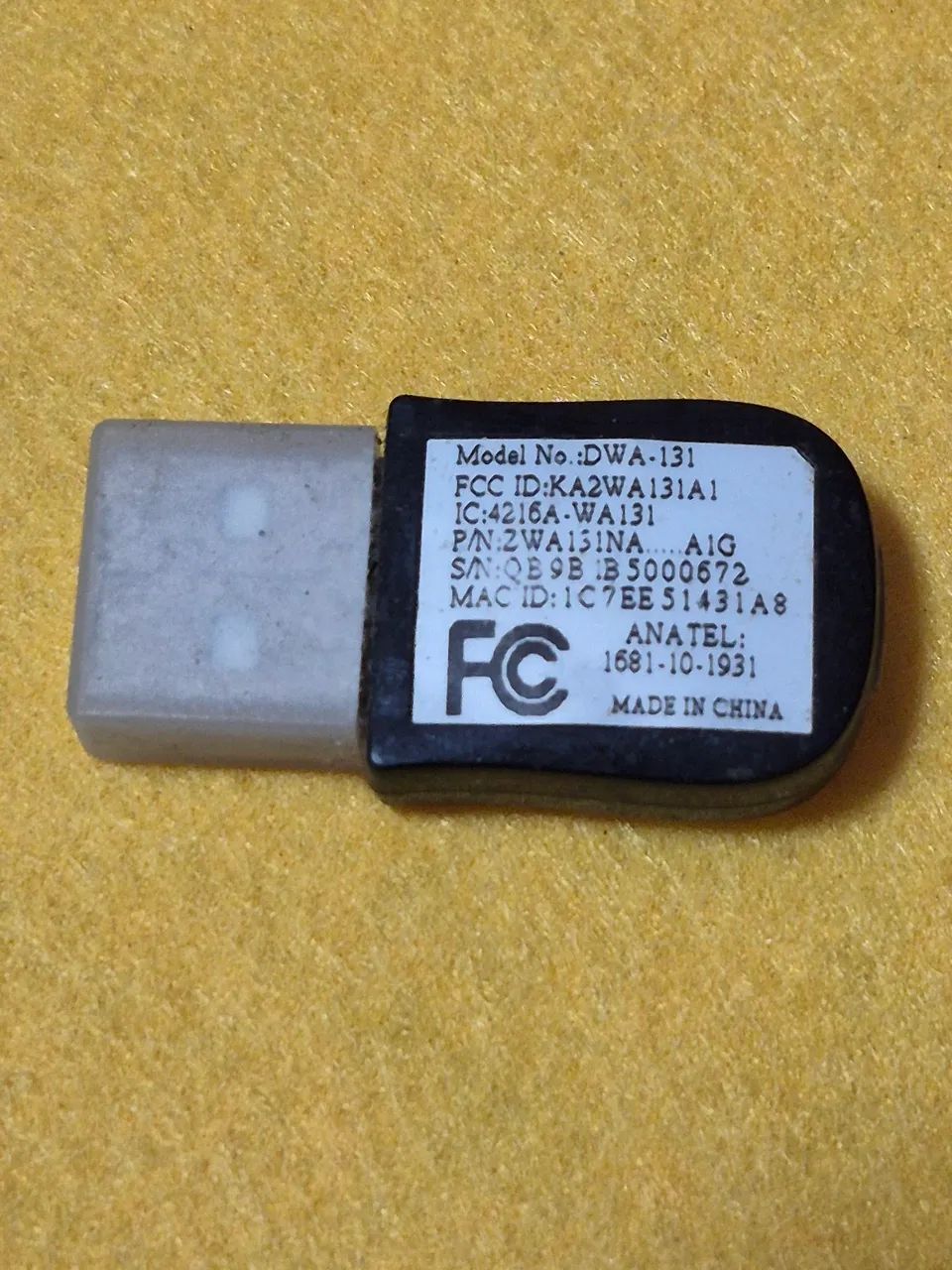 Adaptador de rede Wi-Fi USB da marca D-Link - Foto 2