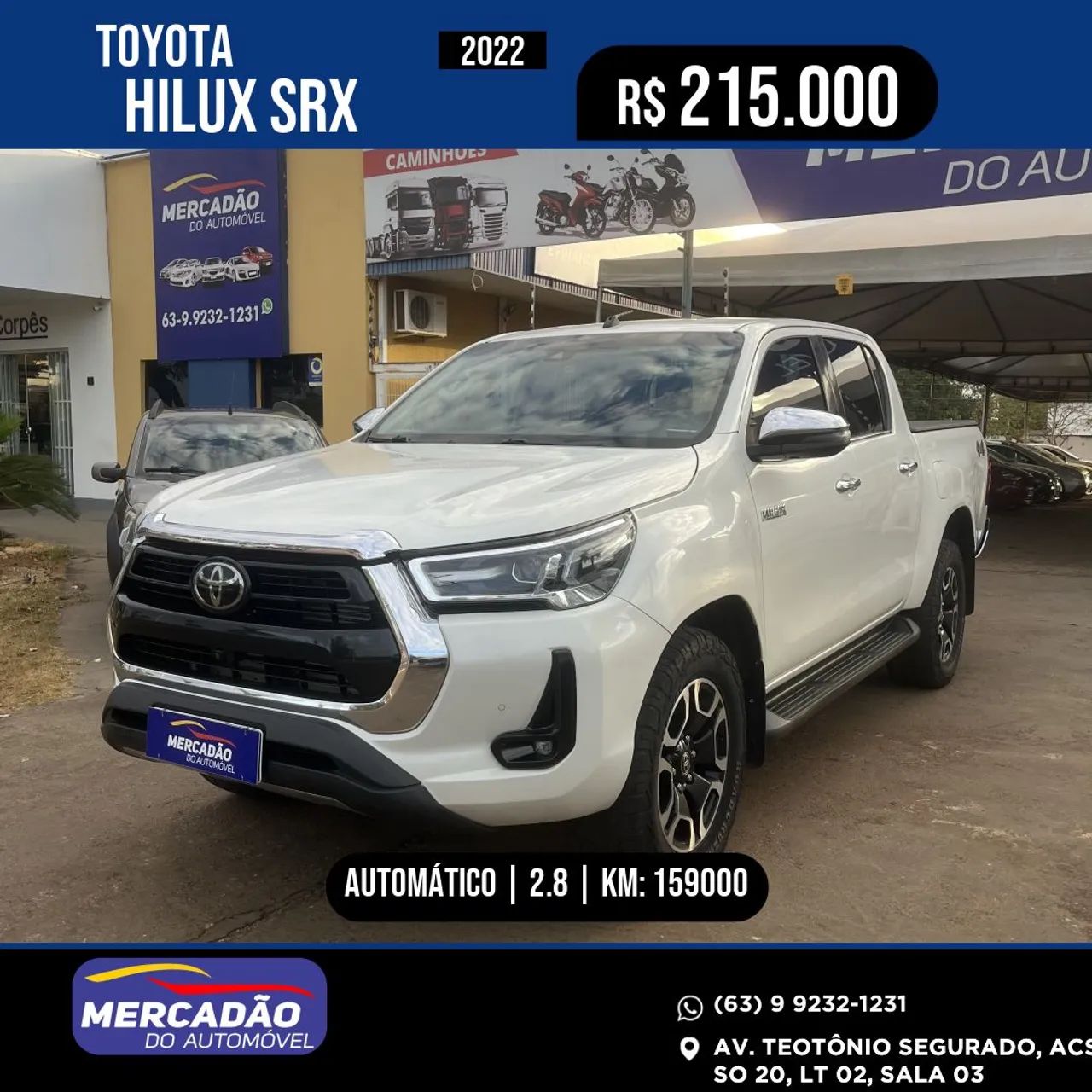 Toyota Hilux Hilux CD SRX 4x4 2.8 TDI 16V Diesel Aut. 2022