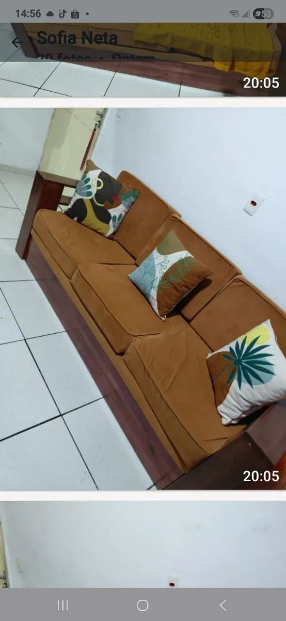 Vendo sofá e poltrona 