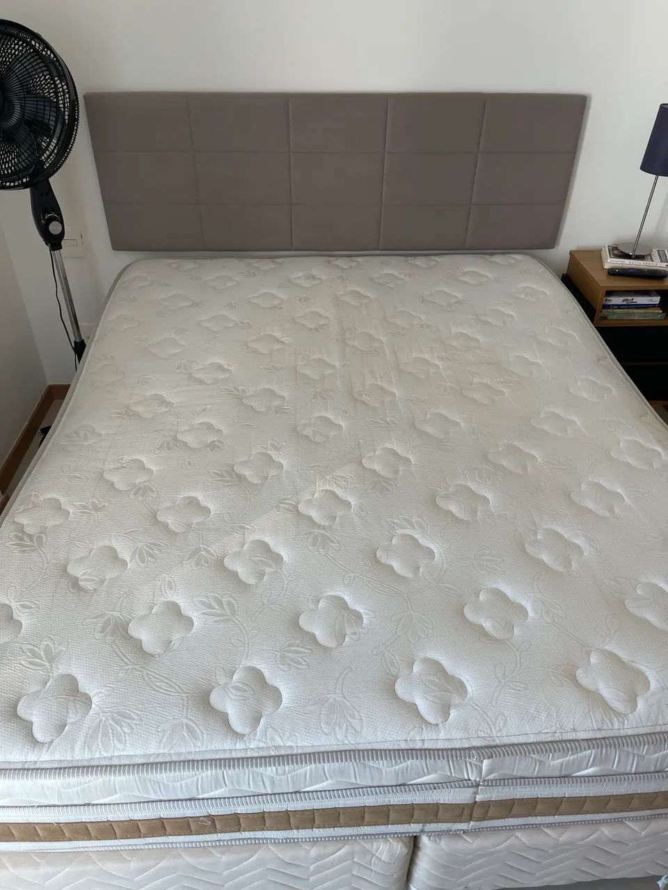 Cama Box Queen + Colchão Pró-Molas Sensitive Eurotop - Foto 5