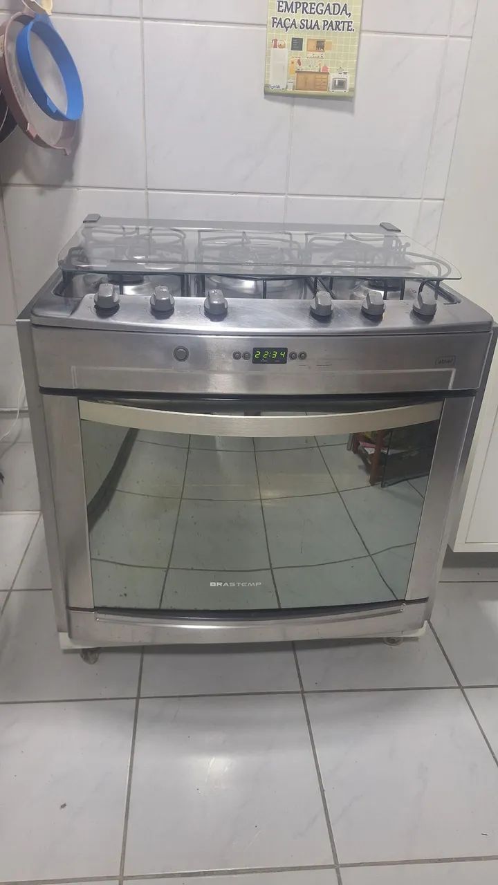 Fogão Brastemp Ative- Inox - 05 Bocas