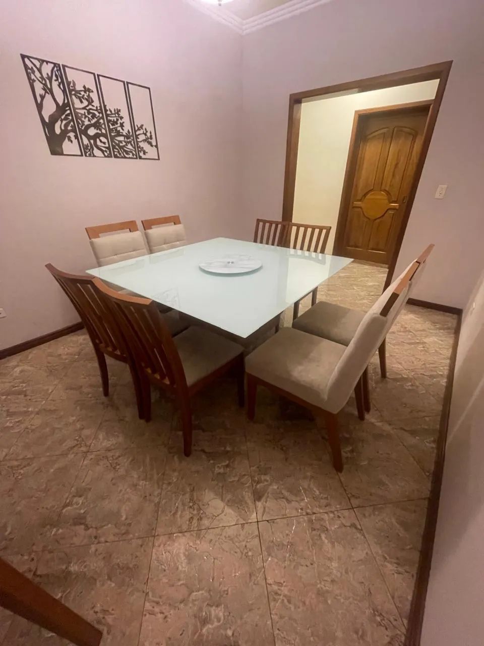 Mesa 8 lugares (vidro laka) - Foto 4