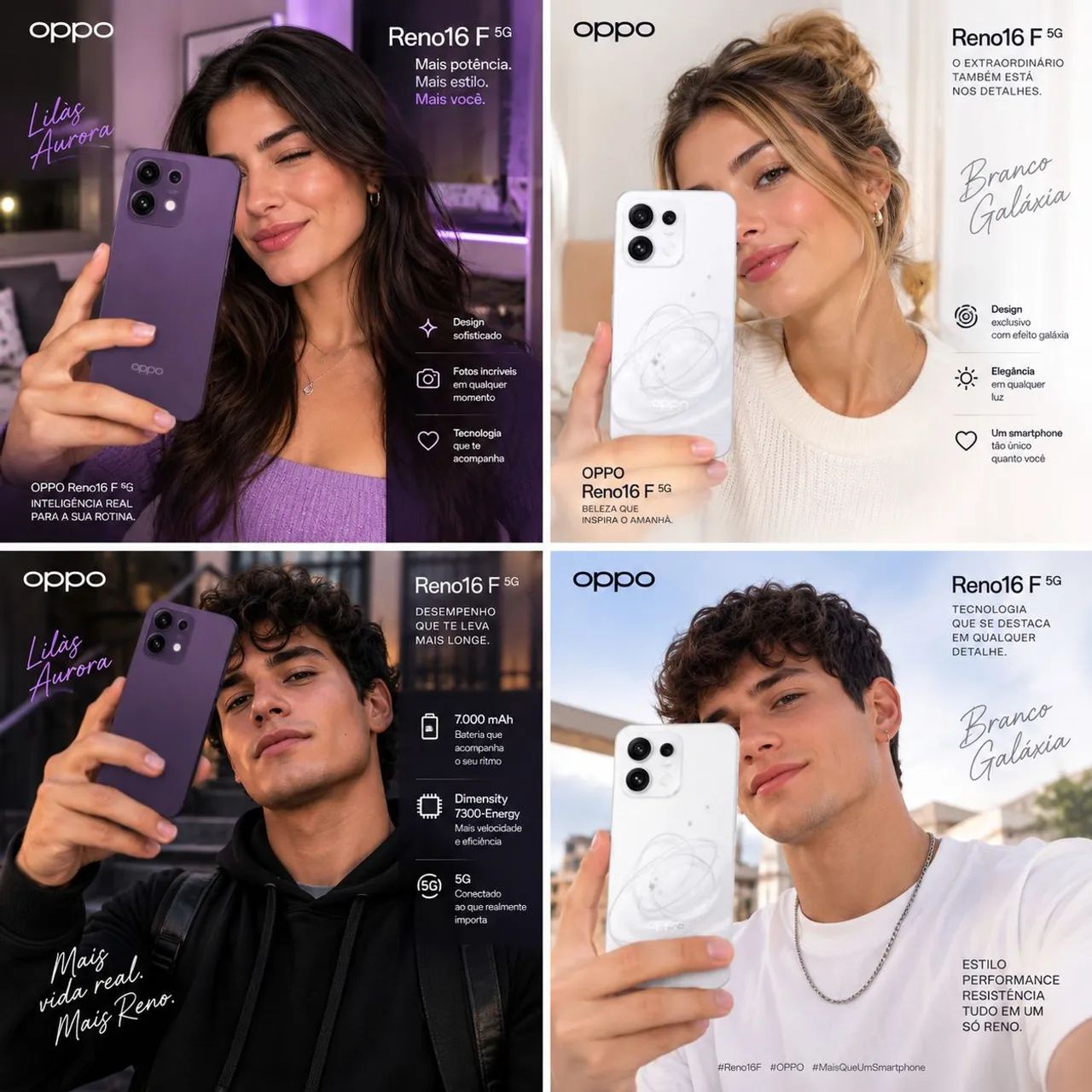 OPPO RENO16 F 5G 256GB | 7.000mAh | 50MP | IP69K + BRINDE
