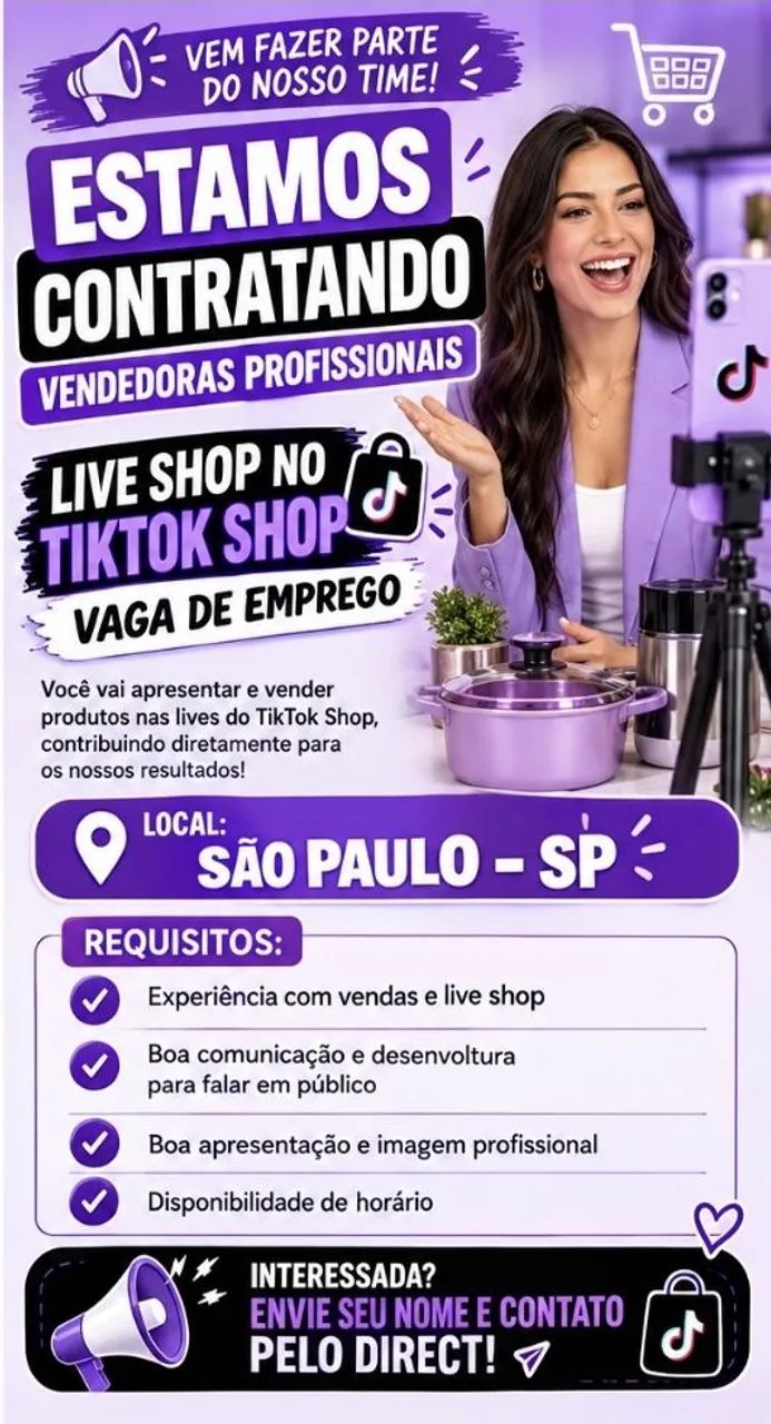 CONTRATA-SE  VENDEDORAS 