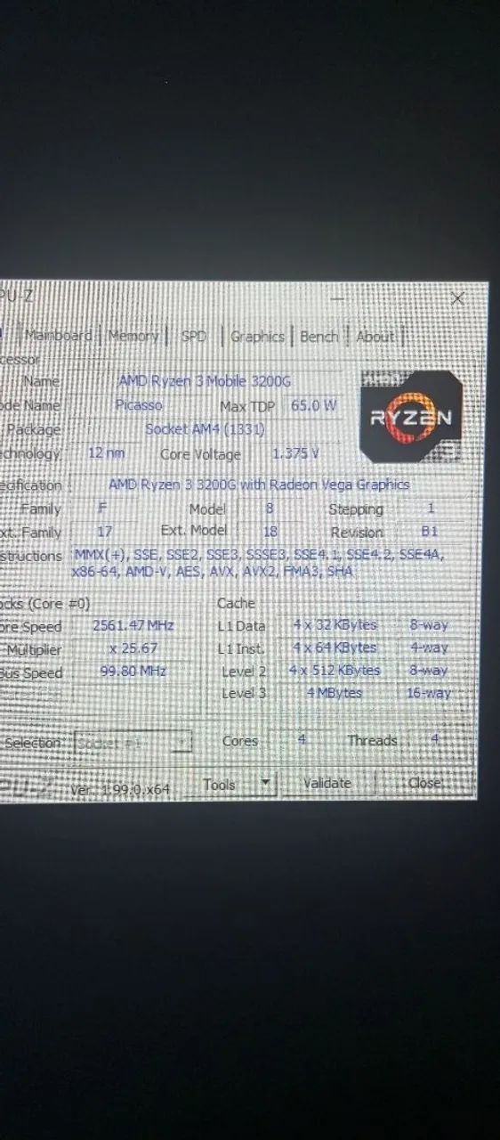 PROCESSADOR Ryzen 3 3200g