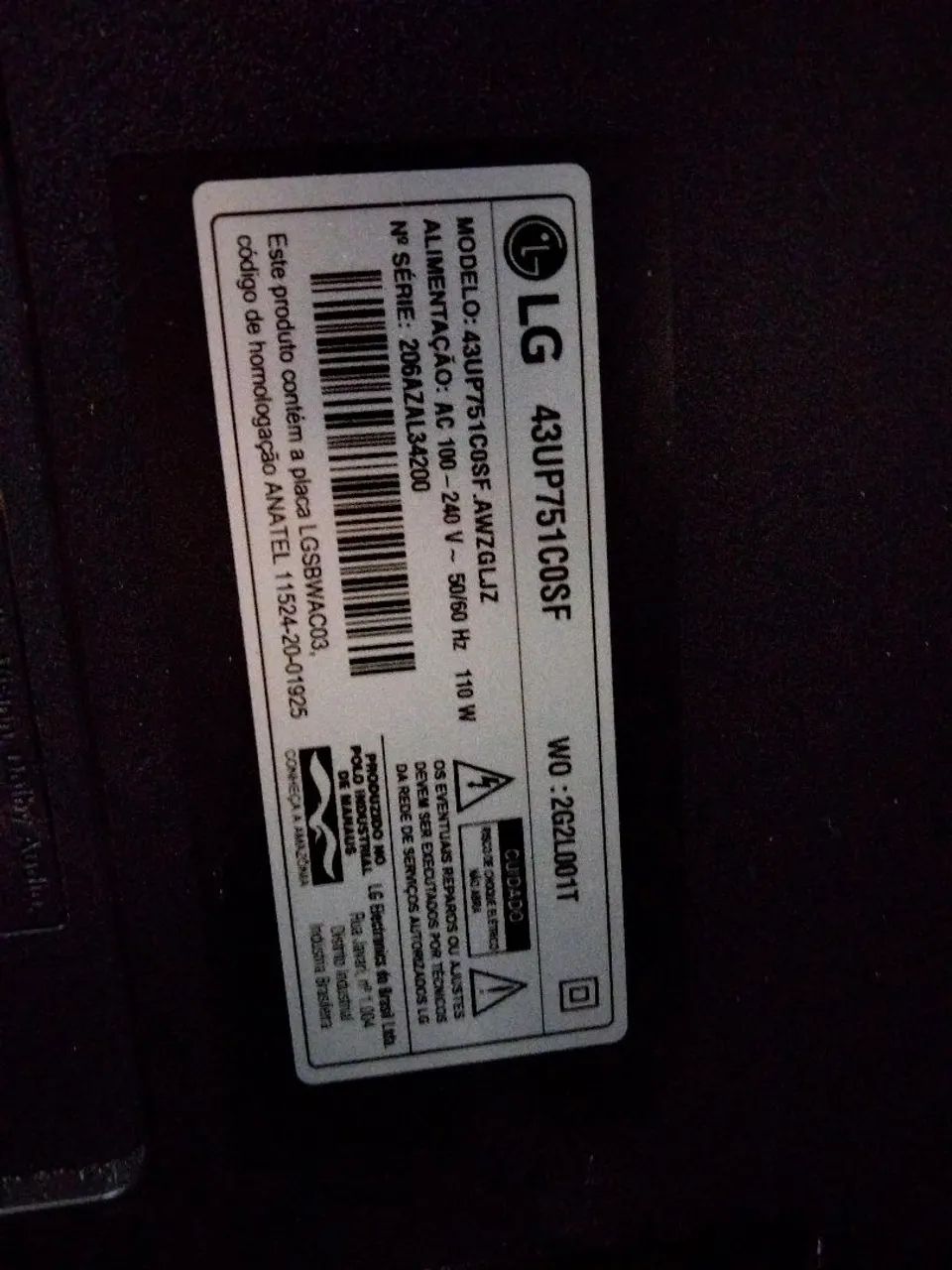 Placa tv smart LG 43 polegadas  - Foto 2