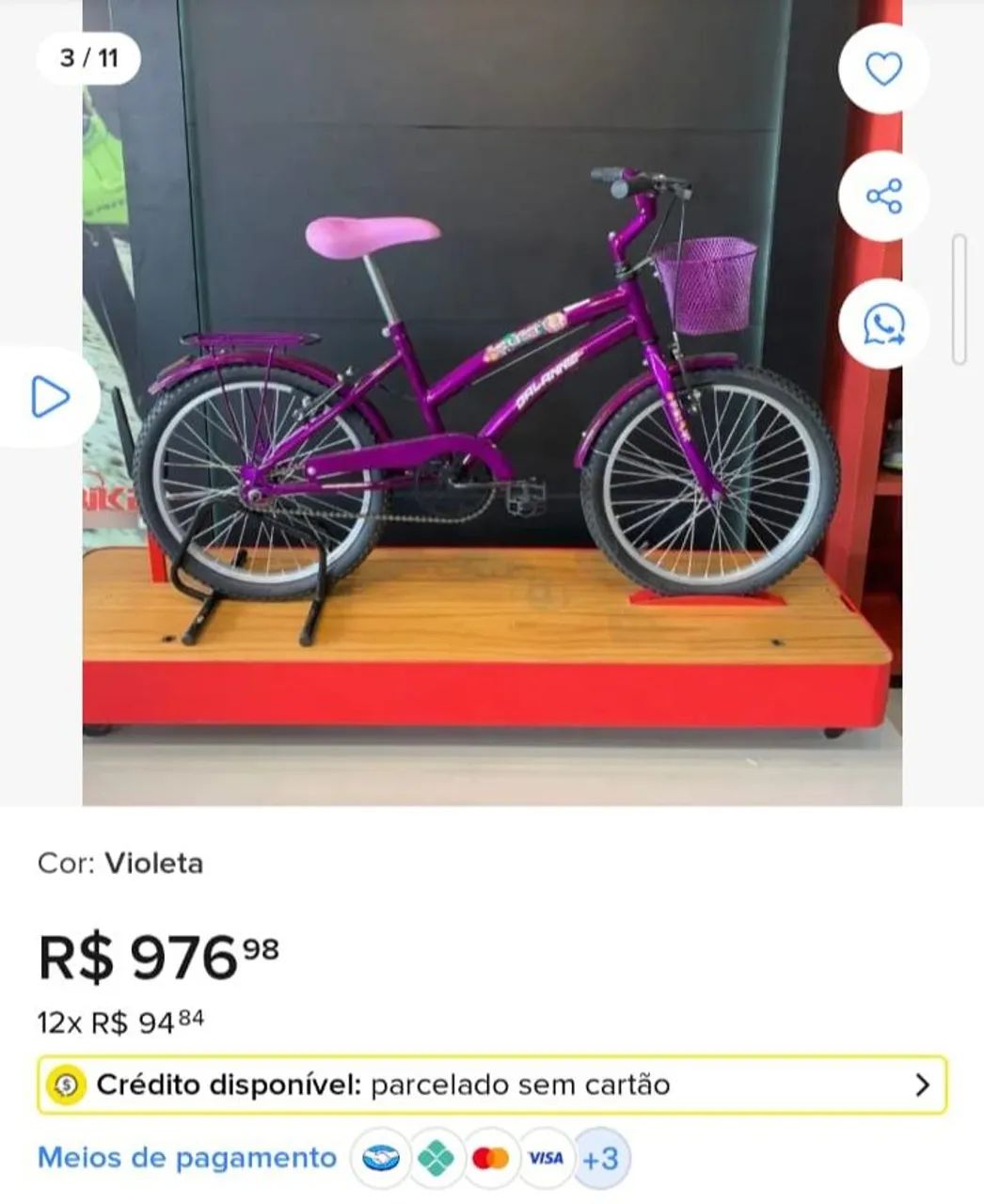 Bicicleta infantil 