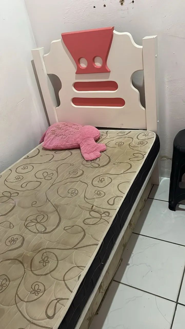 Cama de solteiro com 2 colchões  - Foto 2