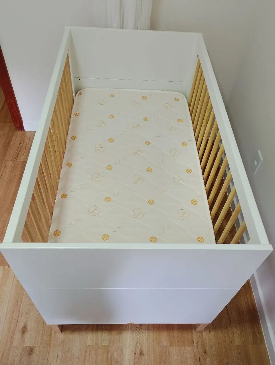 Berço 2x1 (cama) com colchão  - Foto 2