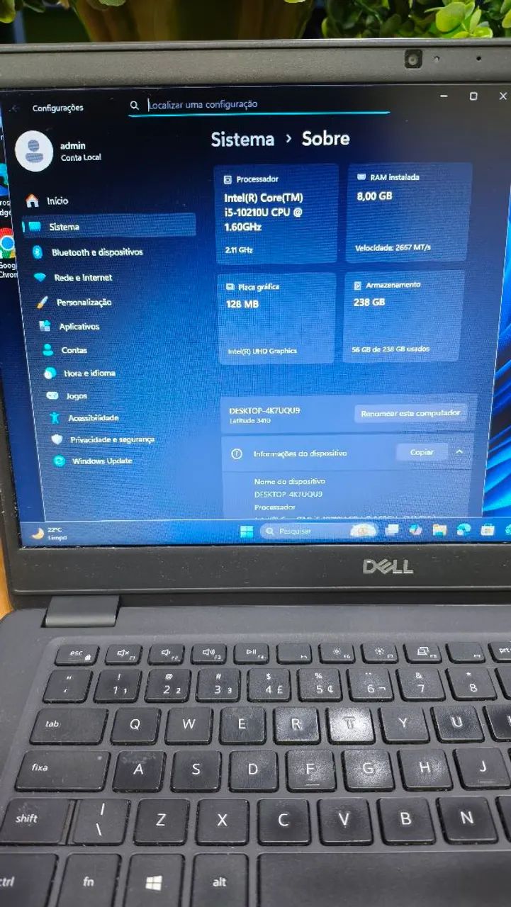 Dell Latitude i5 10ª Geração 8GB SSD 256GB - Foto 4