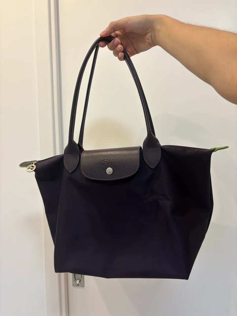 Longchamp M berinjela le pliage 