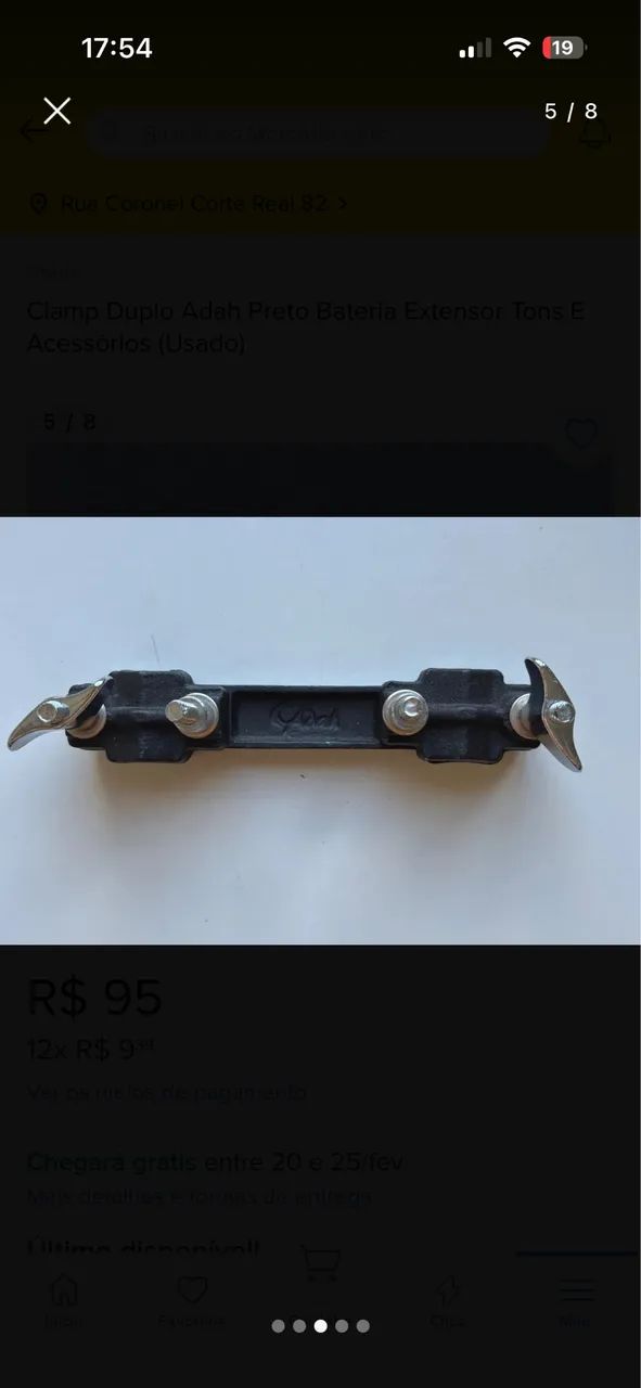 Clamp Duplo Adah Preto Bateria Extensor Tons E Acessórios - Foto 4