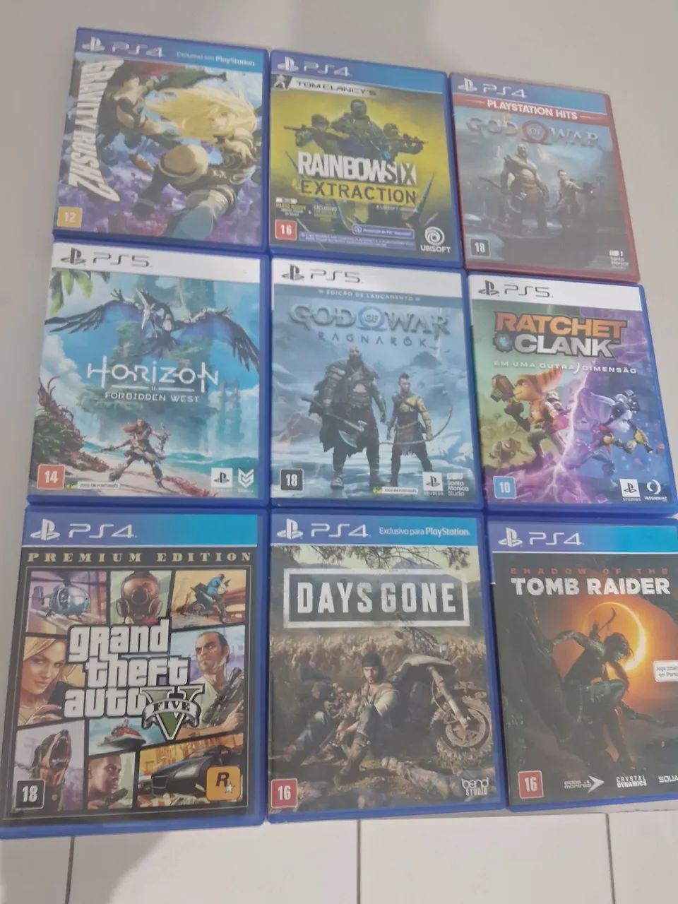 Jogos ps4 e ps5