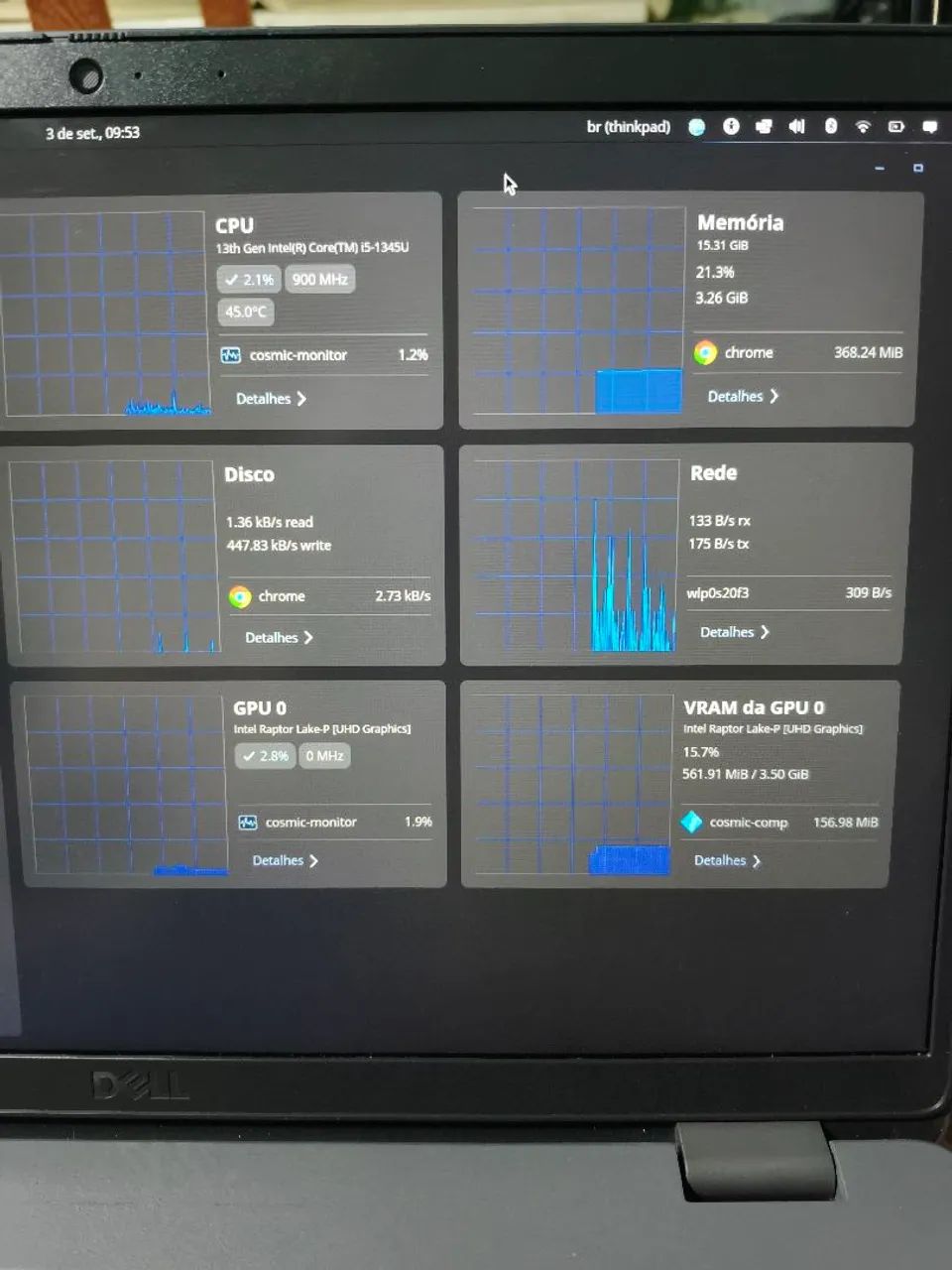 Notebook Dell i5 13 geração 1T memória e 16 de ram - Foto 3