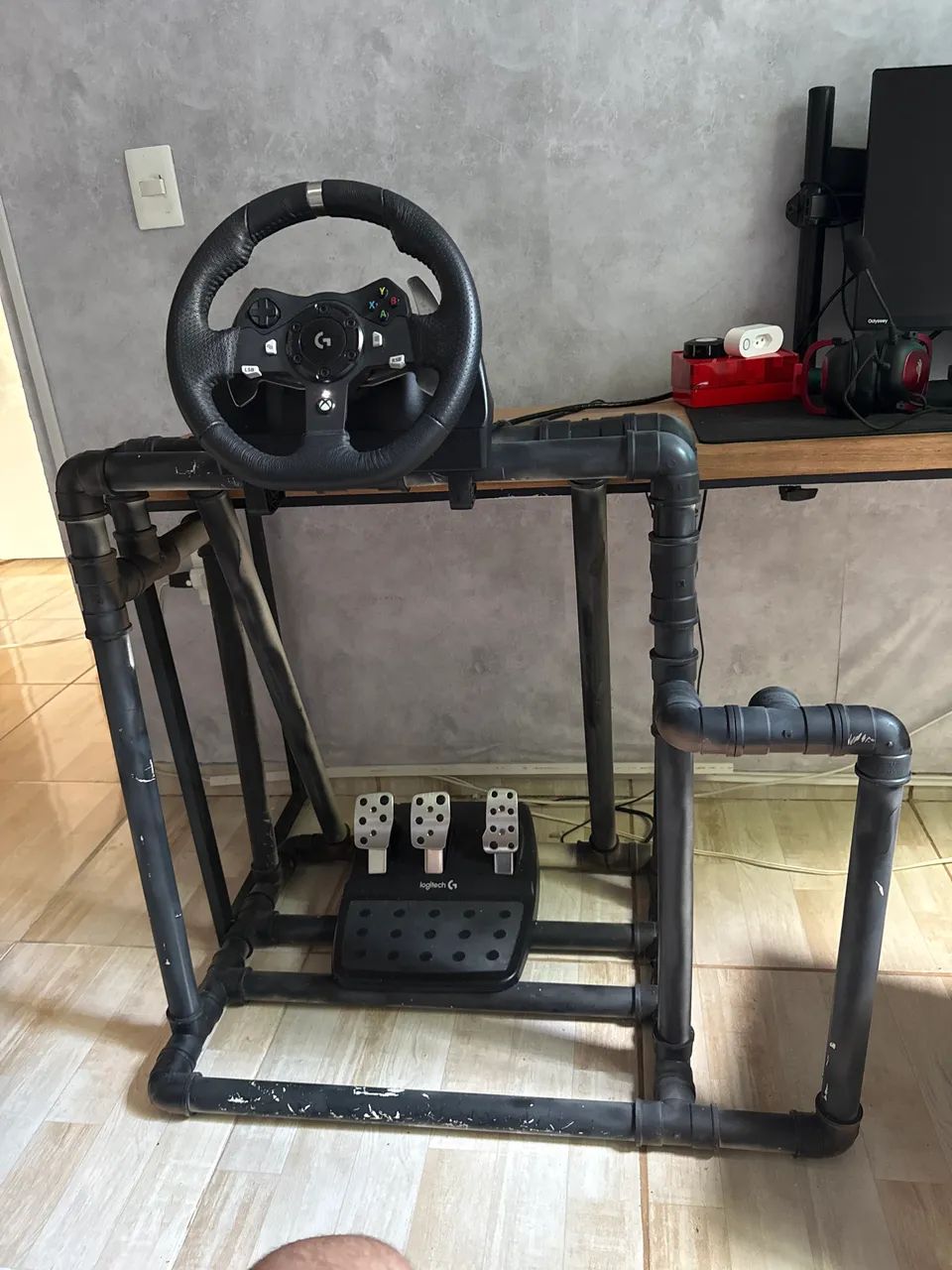 SETUP LOGITECH - VOLANTE E PEDAL - Foto 5