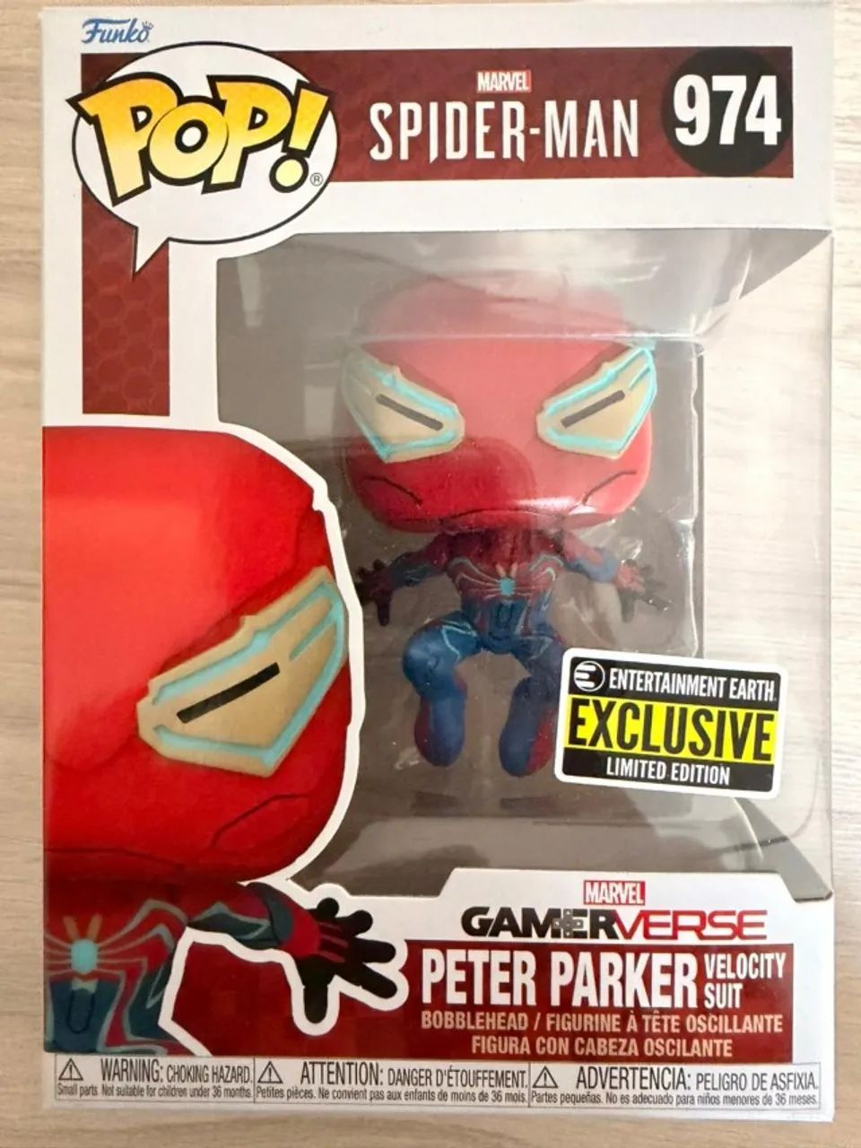 Funko Pop Marvel Spider-Man Peter Parker Velocity Suit 974