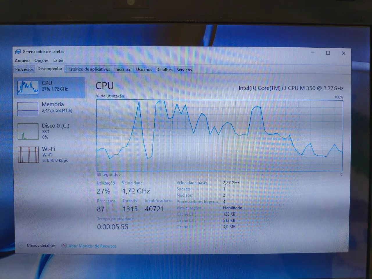 Notebook HP G42, ssd 120gb 6gb memória ram  - Foto 2