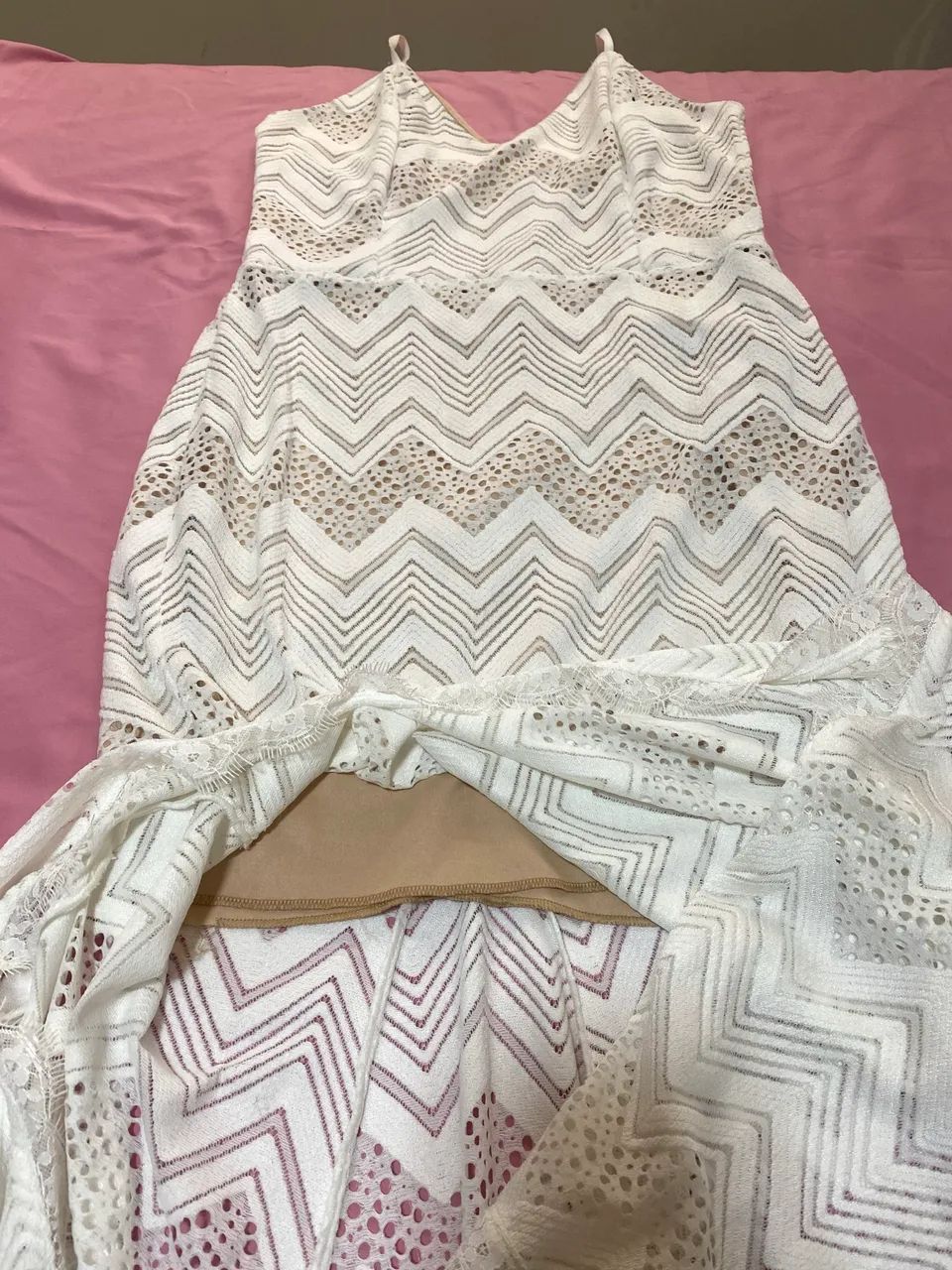Vestido longo em renda TAM G - Foto 3