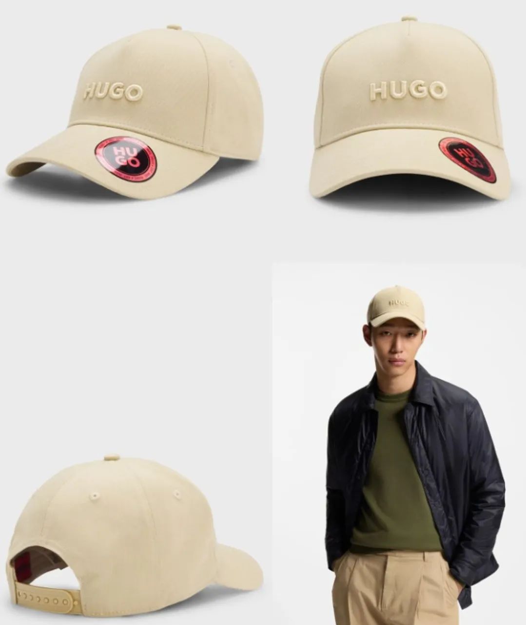  boné hugo boss jude bege  - Foto 2