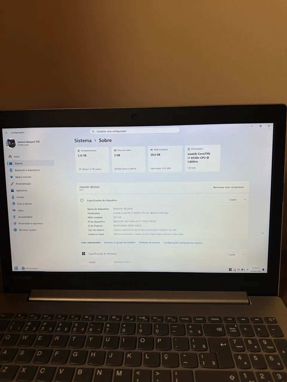Notebook Lenovo ideapad 330 - Foto 2