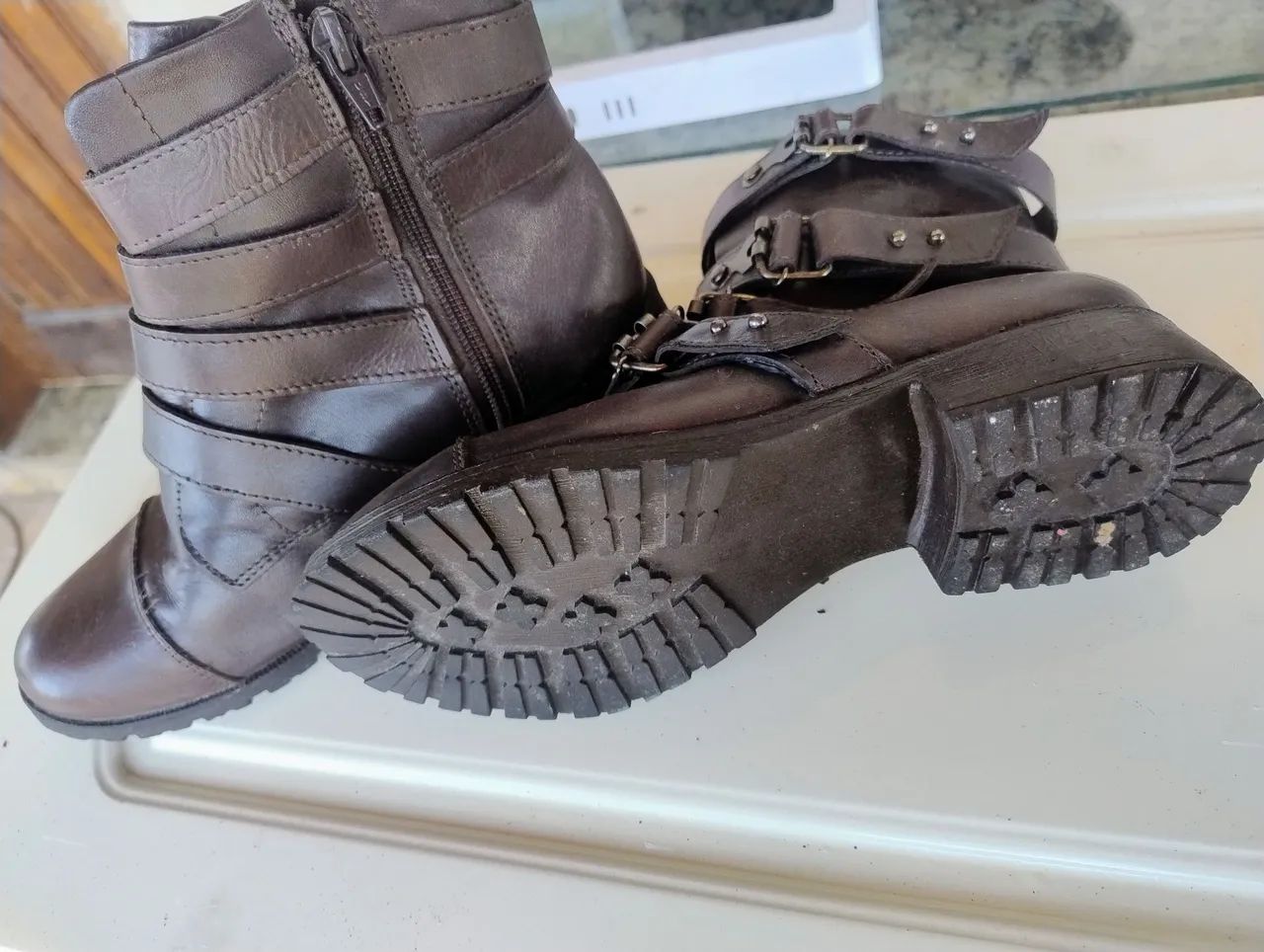 Bota Constance 35 couro legítimo  - Foto 2