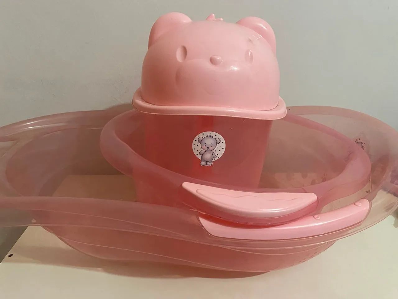 Kit banheira, bacia e lixeira