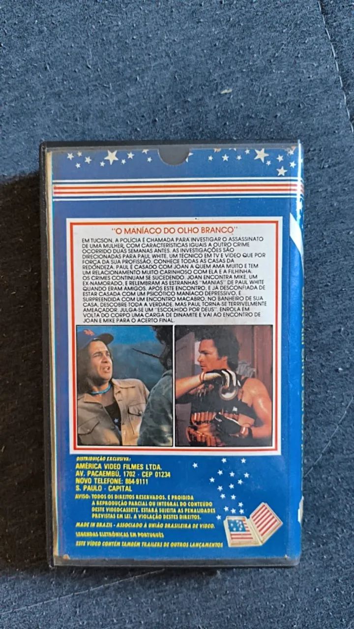 VHS - O Maníaco do Olho Branco - DVD, Blu-Ray e Vídeo Cassete