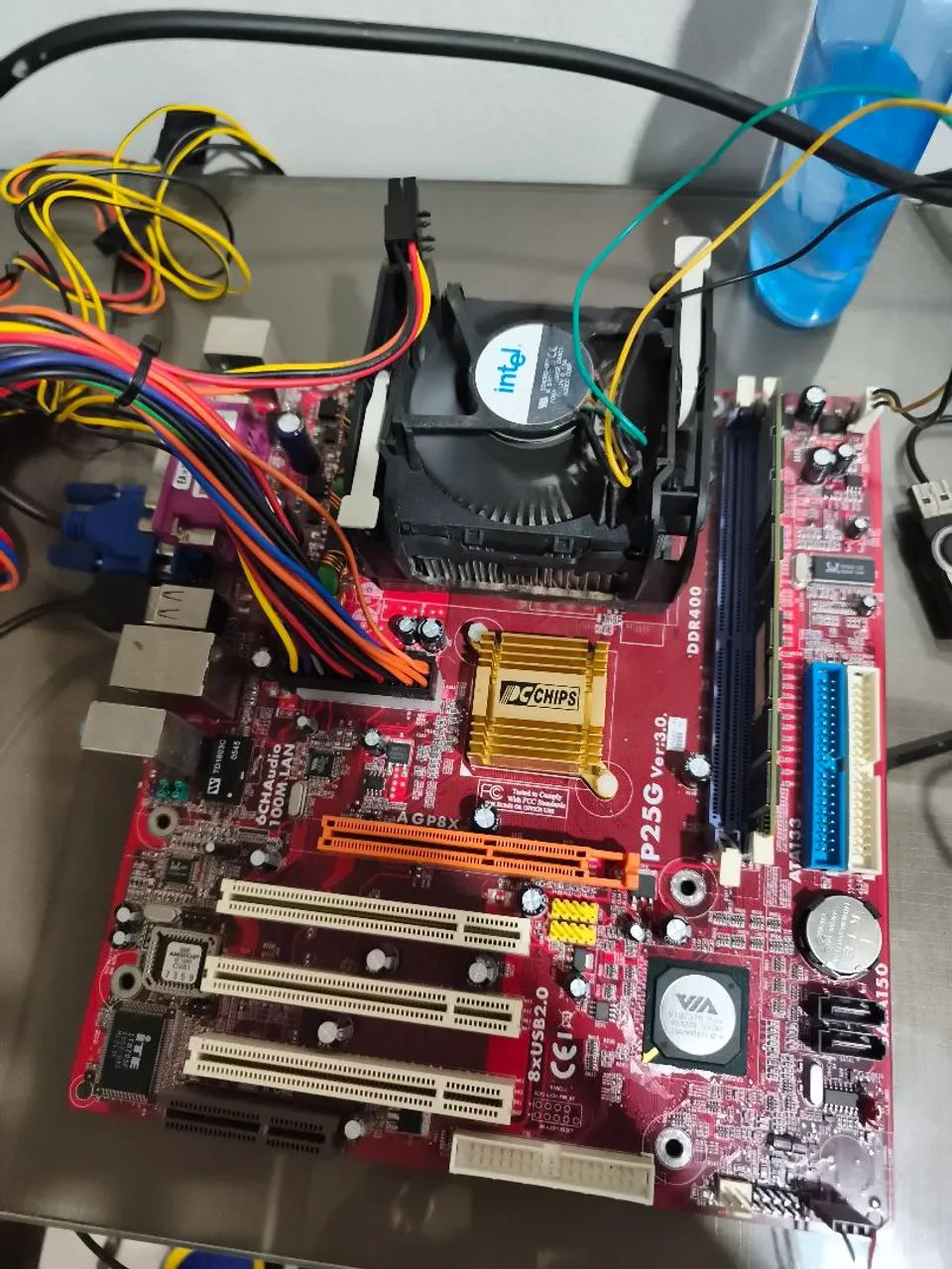 Placa mãe usada Via p25G