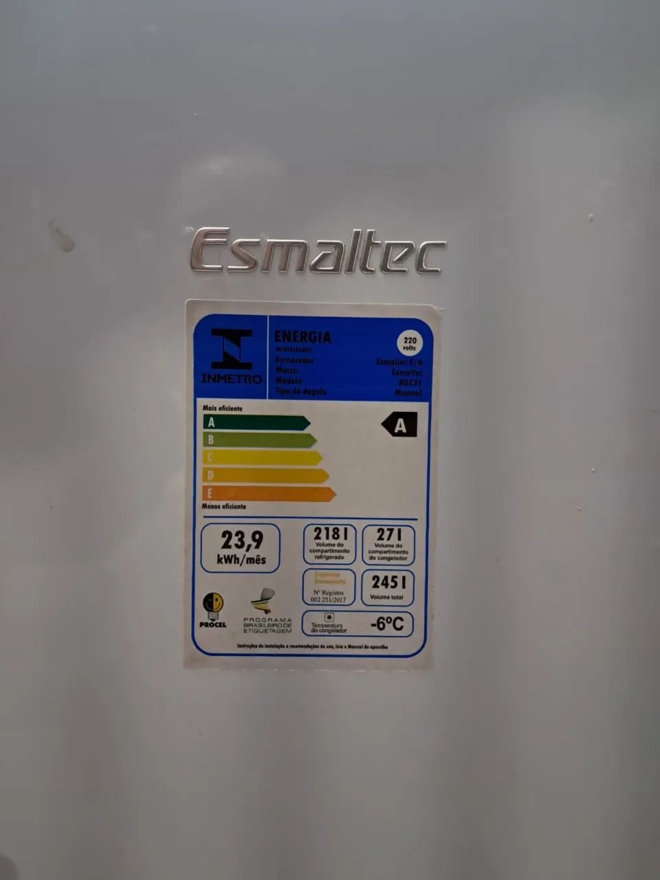 Geladeira Esmaltec 220 volts - Foto 3