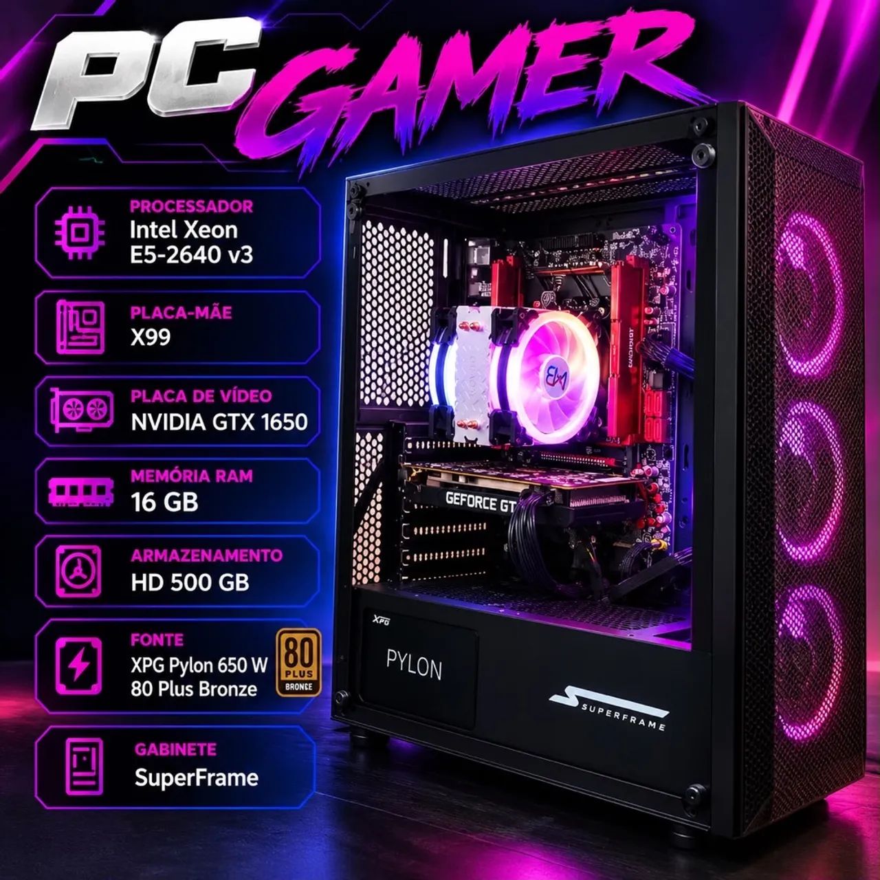PC Gamer Montado Pronto para Jogar - Ótimo Custo-Benefício
