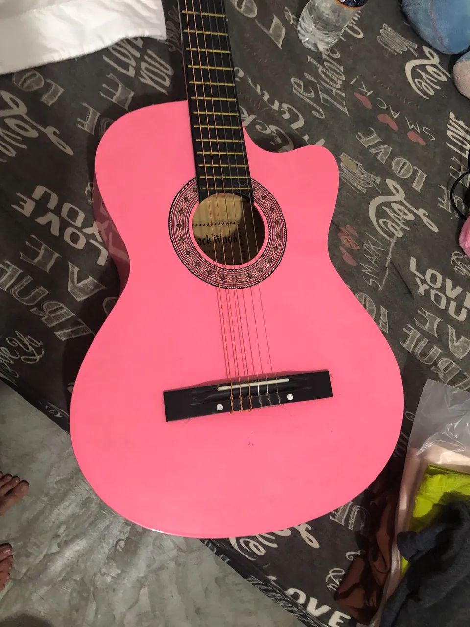 violão rosa a venda 