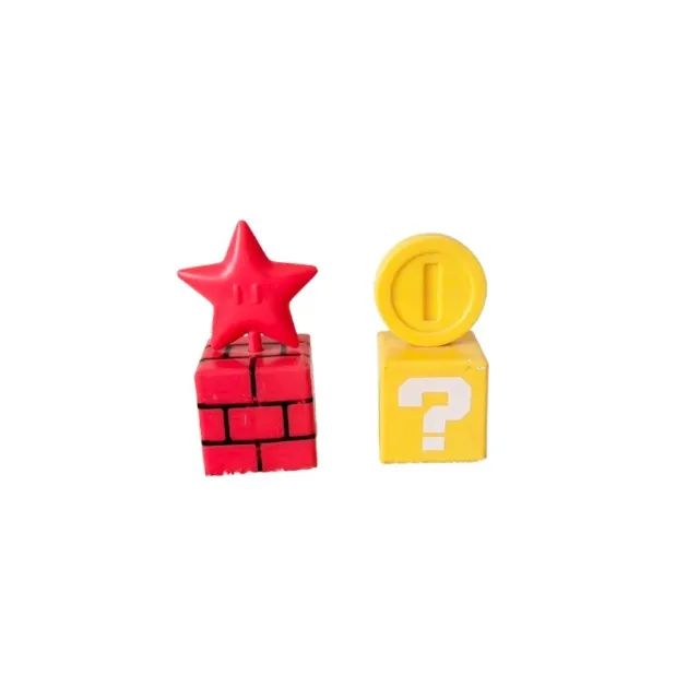 Kit 2 Bonecos Super Mario World Estrela e Moeda Mcdonald's