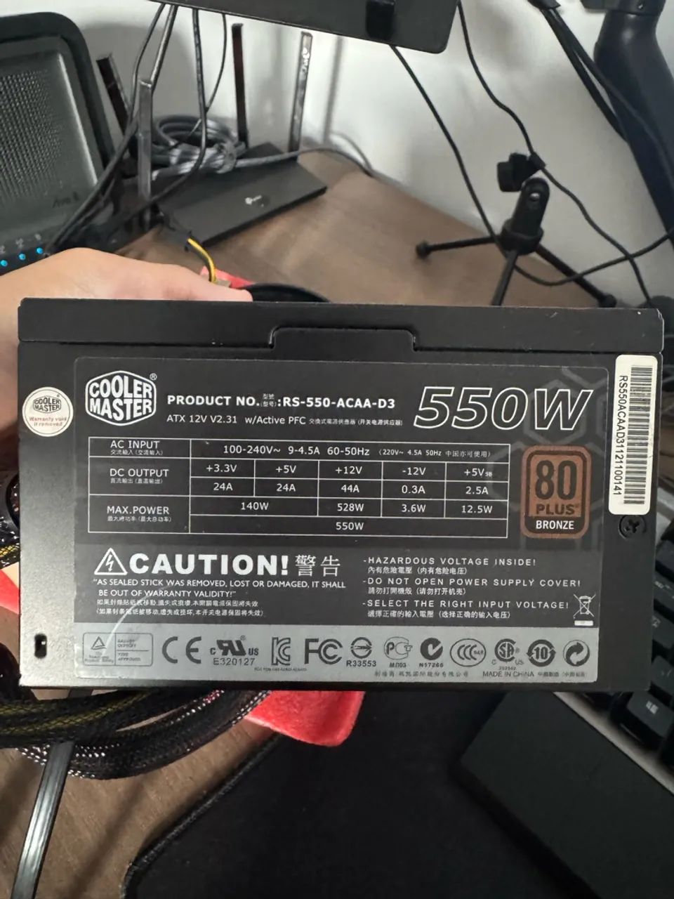 Fonte Cooler Master 550w GX 80 Plus Bronze - Foto 2