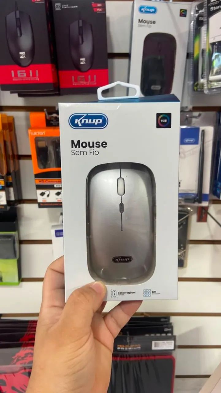 Mouse sem fio Recarregável 