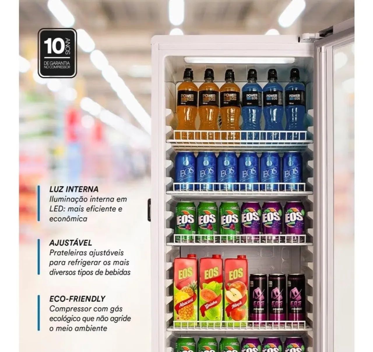 Refrigerador Expositor de bebidas vertical Eos 198 Litros - 110v - Foto 5