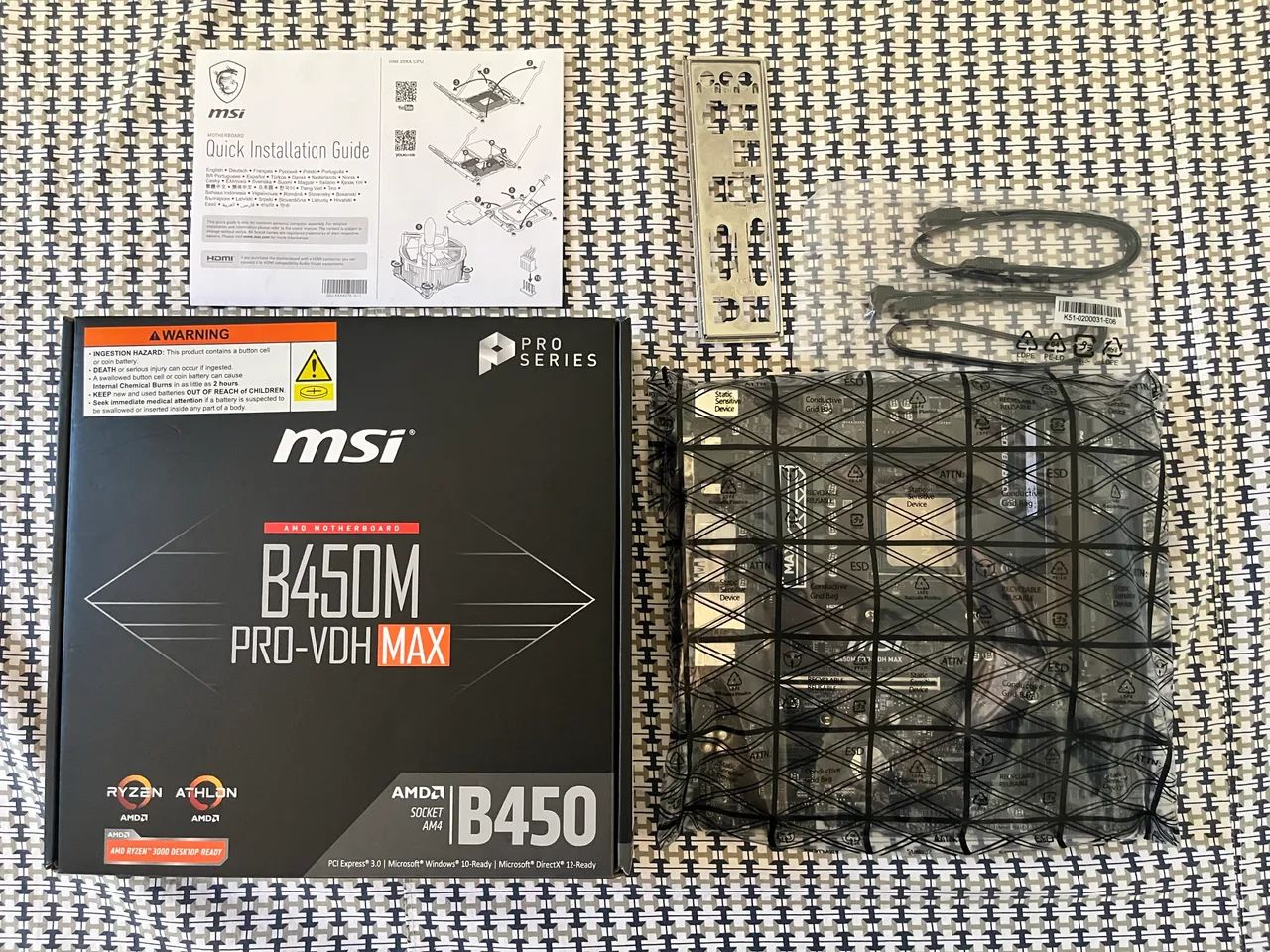 Kit Ryzen 7 3700x + B450 + 16Gb DDR4 - Peças de Hardware